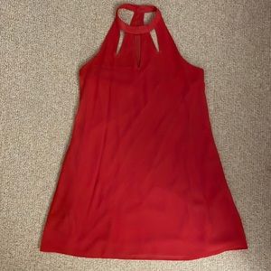 Speechless Size S Coral halter-neck Flowy dress